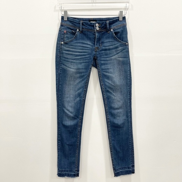Hudson Collin Flap Skinny Ankle Pants Raw Hem 24 - Picture 1 of 9